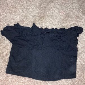 Lauras boutique off the shoulder tie top shirt